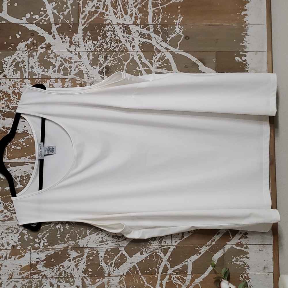 Catherine’s White 2X Tank Top